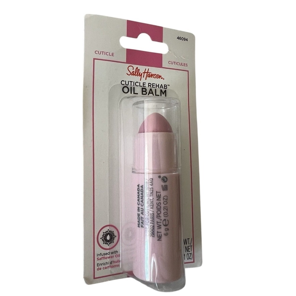 Sally Hansen Cuticle Rehab Oil Balm 6g 0.21 Oz Infused with Sunflower Oil
